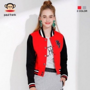 双十一预售，Paul Frank 大嘴猴 女士时尚棒球夹克 两色