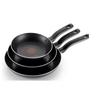 T-fal  特福 A857S3 平底不粘锅 3件套（8 英寸+9.5 英寸+11 英寸）