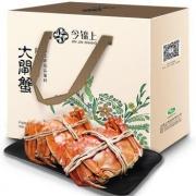 今锦上 阳澄湖大闸蟹1188型现货实物活鲜礼盒 全公蟹 3.7-4.1两/只 8只装