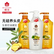 国货经典 蜂花 生姜啤酒花洗发水 护发素套装 550ml*3桶  能用1年