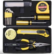 欧美冠 五金家用电工多功能工具箱9件套