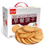 京东PLUS会员：嘉士利 牛奶味早餐饼干 800g *2件