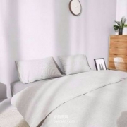 网易严选 日式色织水洗棉条纹四件套1.5~1.8米