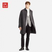 双11预售： UNIQLO 优衣库 409338 男士BLOCKTECH两用领大衣
