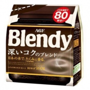 AGF Blendy 速溶黑咖啡 浓郁混合口味 160g *4件 +凑单品