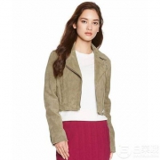 国内￥1738，Snidel 女士山羊皮机车夹克SWFJ181182 Prime会员免费直邮含税