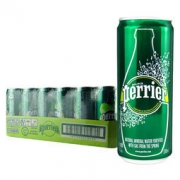 10日0点、移动端： Perrier 巴黎水 原味 气泡矿泉水 纤体罐 330ml*24罐