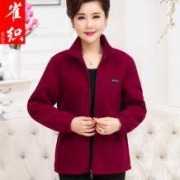 QULZLO 雀织 14Q3455Z001 妈妈装女士拉绒外套
