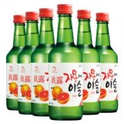 真露 13°西柚味烧酒 果味清酒 360ml*6瓶