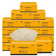 Lampure 蓝漂 竹浆本色抽纸 3层100抽*18包 117mm*180mm *4件