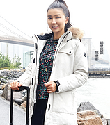 双11预售：明星专柜款  法国Lafuma乐飞叶 90%鹅绒 女式户外羽绒服LFJU8DH66