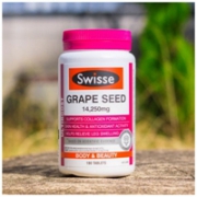 一瓶包邮！【妮可基德曼同款】：Swisse 葡萄籽 美白抗氧化 180粒