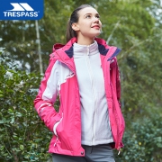 Trespass 新款 女士三合一防水防风冲锋衣 2件套可拆卸