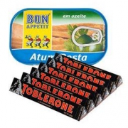 Toblerone 瑞士三角 黑巧克力100g*6块 + BonAppetit 棒滋味 橄榄油 金枪鱼罐头120g