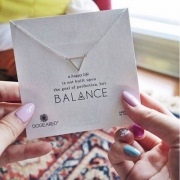 Dogeared 朵吉兒 Balance银质三角锁骨项链 Prime会员凑单免费直邮含税