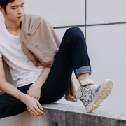 网易严选    男士迷彩翻帮帆布鞋