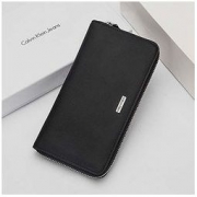 CALVIN KLEIN 卡尔文·克莱 男士拉链款皮革钱包