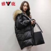 yaloo雅鹿 女士中长款加厚羽绒服