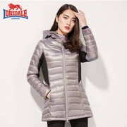 龙狮戴尔 90%白鸭绒女士连帽羽绒服 3色