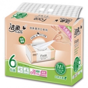 C&S 洁柔 抽纸 粉Face 柔韧3层120抽面巾纸*6包