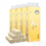 蓝月亮 竹浆本色 无芯卷纸 4层 40卷*3 ￥94.29包邮