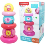 Fisher-Price 费雪 F0922 彩虹叠叠球 *6件