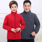 收纳博士 中老年秋冬抓绒衣