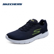 Skechers 斯凯奇 男透气轻质跑步鞋 夏季网布减震时尚运动鞋 54354 54354/NVLM 39.5