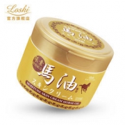 日本进口 loshi 新品金罐 北海道马油 补水滋润面霜 220g