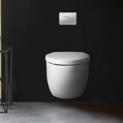 科勒（KOHLER）     18609T-W-O 维雅挂墙式 壁挂式马桶 （马桶+水箱+面板套装）