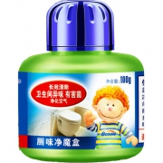 必酷蕾 升级版厕所抑菌除臭剂 空气清新剂 100g*6
