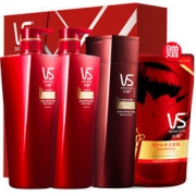 VS 沙宣 洗发水套装 修护水养500ml*2+护发素400ml送洗200ml补充装 易烊千玺同款