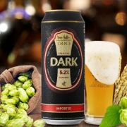 德国进口，德博 1883 黑啤酒500ml*24听