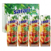 safari 萨法瑞 地中海塞浦路斯进口 混合果汁饮料 果汁礼盒1L*4瓶
