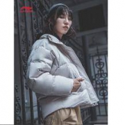 20日：李宁女子短款羽绒服保暖防风女装2018新款秋冬季白鸭绒运动服