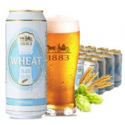 德国进口，德博 小麦啤酒500ml*24听