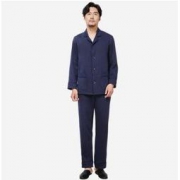 网易严选 男式空气层绗棉家居服套装（上衣+裤子）