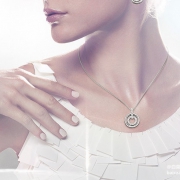 SWAROVSKI 施华洛世奇 时尚圆形密镶仿水晶项链 681251*2件 ￥529包邮