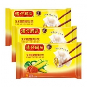 湾仔码头 玉米蔬菜猪肉水饺720g*3袋