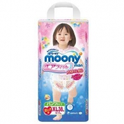 moony 尤妮佳 女婴用拉拉裤 XL38片 *3件
