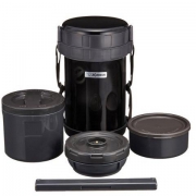 ZOJIRUSHI 象印 SL-XD20-BA 不锈钢高真空保温便当盒 黑色 2L
