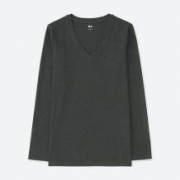 UNIQLO 优衣库 COMPACT COTTON V领T恤