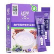 绿瘦 蓝莓+香草味魔芋纤维代餐粉15袋*4盒