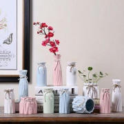 Hoatai Ceramic 华达泰陶瓷 现代简约陶瓷花瓶 小花瓶A款 *2件