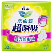 Laurier 乐而雅 超瞬吸 纤巧护翼型日用卫生巾 225mm 30片