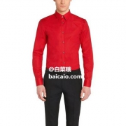限尺码，HUGO Hugo Boss 雨果·博斯 Elisha 男士修身长袖衬衫 Prime会员免费直邮含税