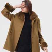 丝黛芬妮 女子气质双面羊毛呢大衣（95%羊毛）