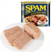SPAM 世棒 黑胡椒味午餐肉罐头 340g *12件