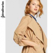 双11预售： stradivarius 01809188450 女士中长款风衣