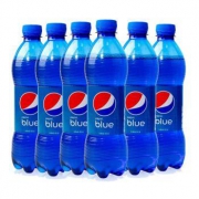 PEPSI 百事 巴厘岛限定款 蓝色可乐 梅子味 450ml*6瓶 *2件